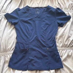 Heart soul navy Blue Short Sleeve Top with cap sleeves xxs